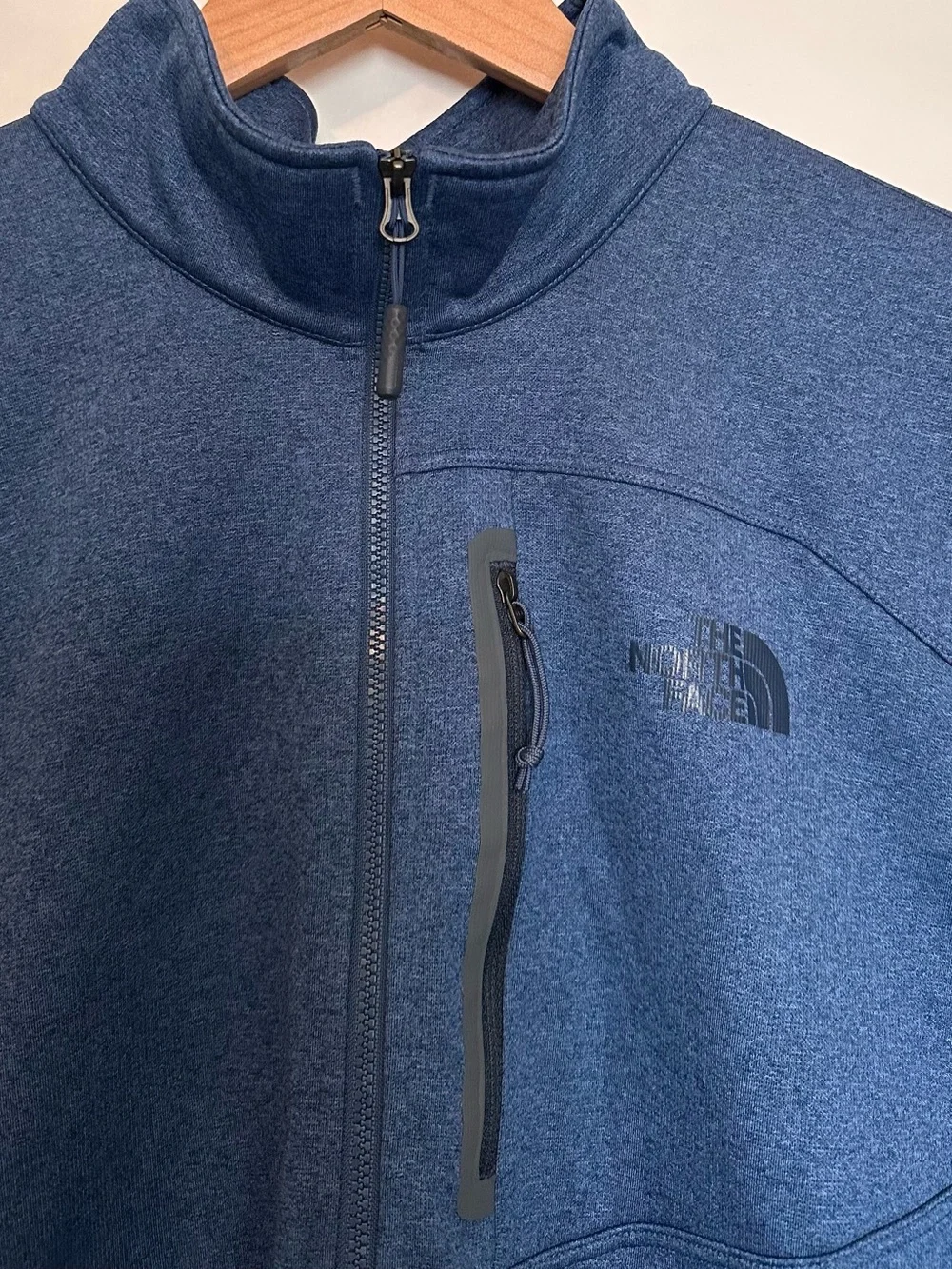 The North Face Aspen Snowmass Men's XL Quarter Zip Fleece Pullover Jacket Blue